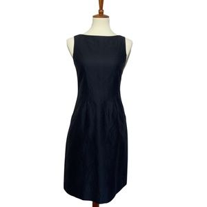 Theory Little Black Dress Brocade with Pockets Sleeveless Size 4